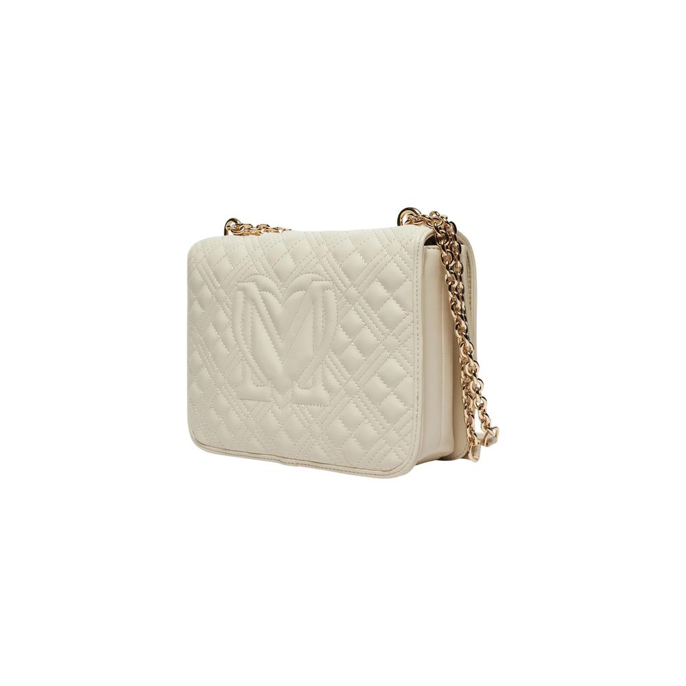 Sac à main Love Moschino beige en polyéthylène