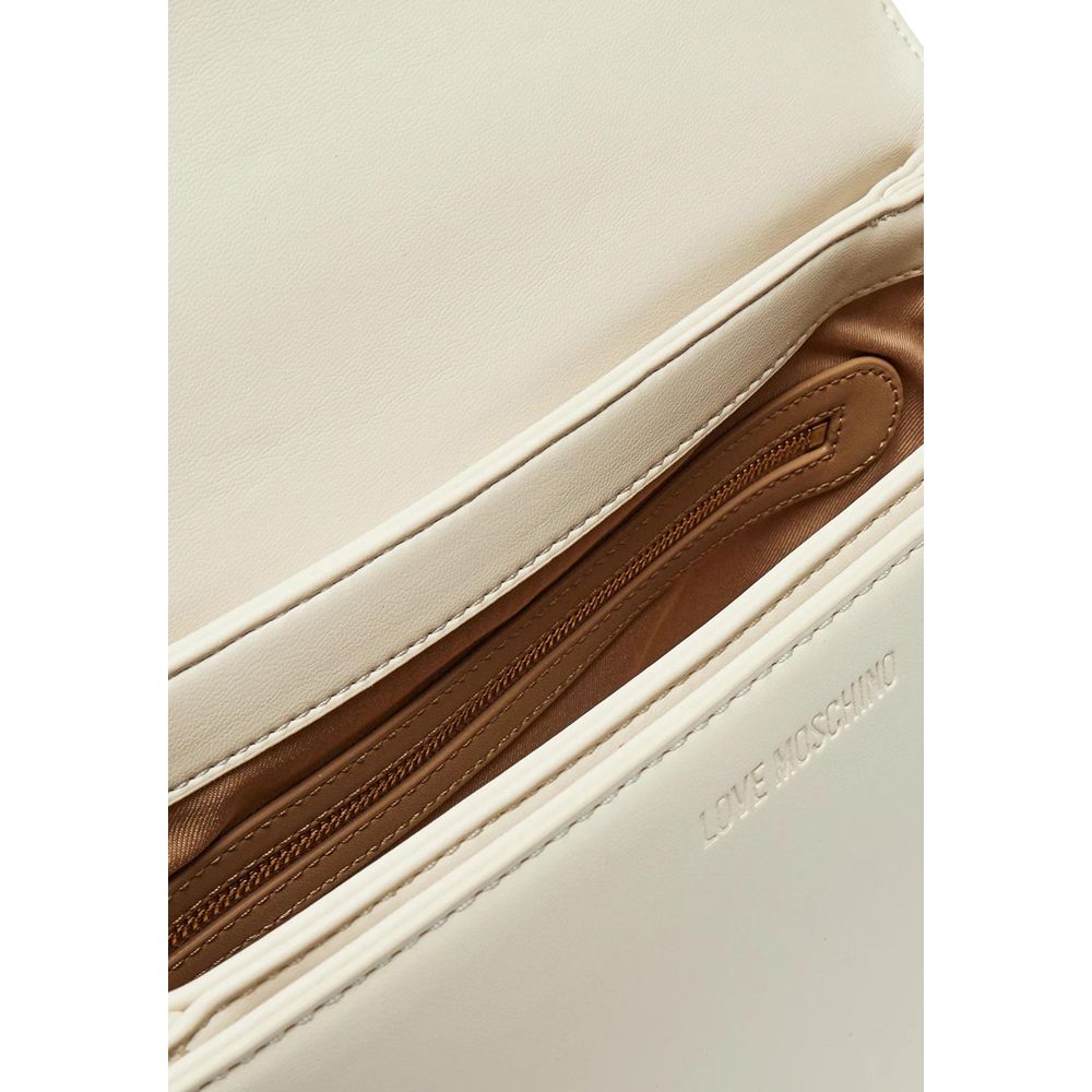 Sac à main Love Moschino beige en polyéthylène