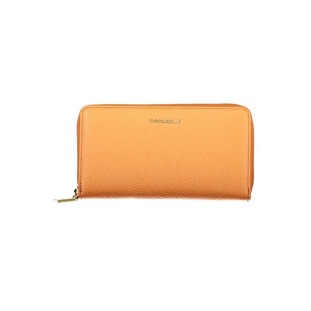 Portefeuille femme en cuir Coccinelle Arancione