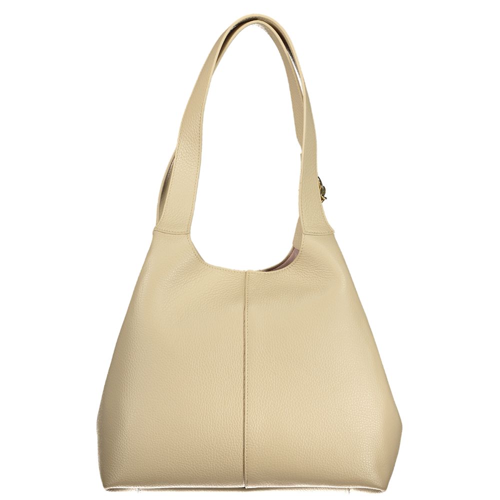 Sac à main femme Coccinelle en cuir beige