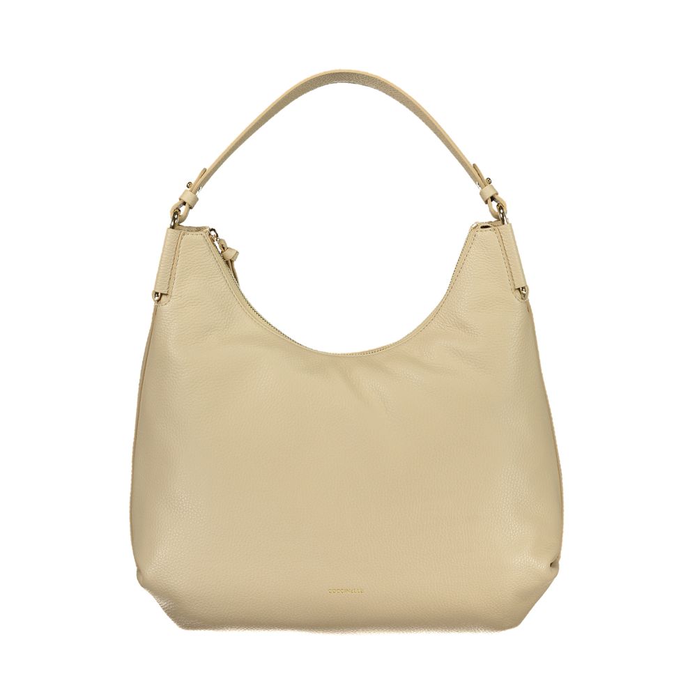 Sac à main femme Coccinelle en cuir beige