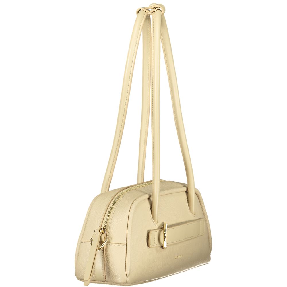 Sac à main femme Coccinelle en cuir beige