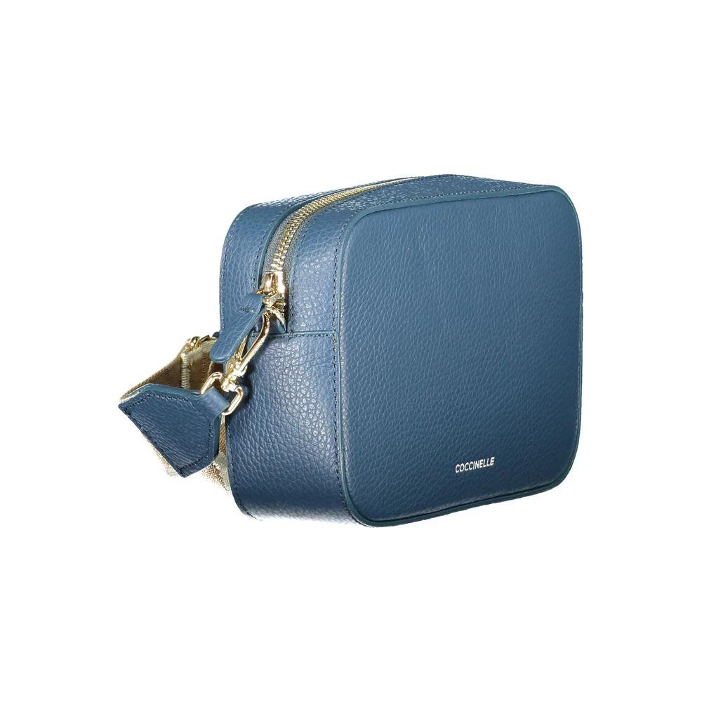 Sac à main femme Coccinelle en cuir bleu