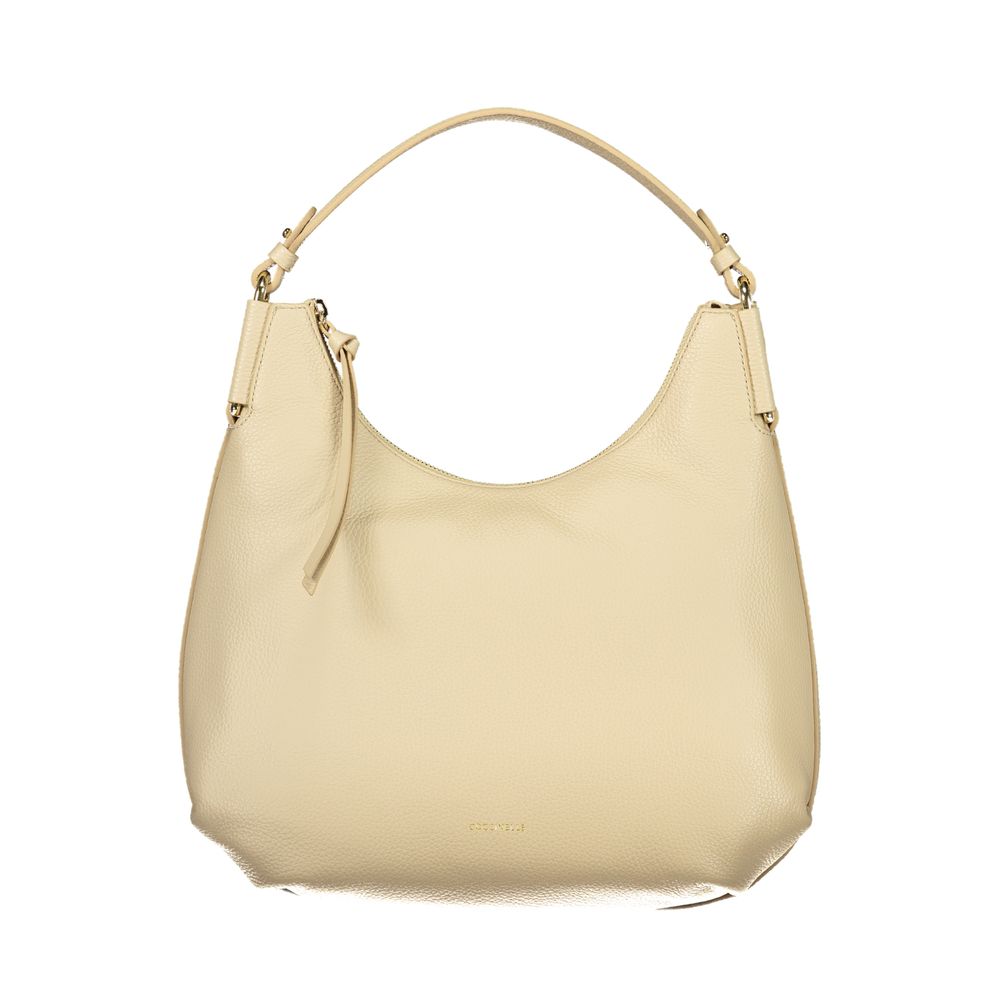 Sac à main femme Coccinelle en cuir beige