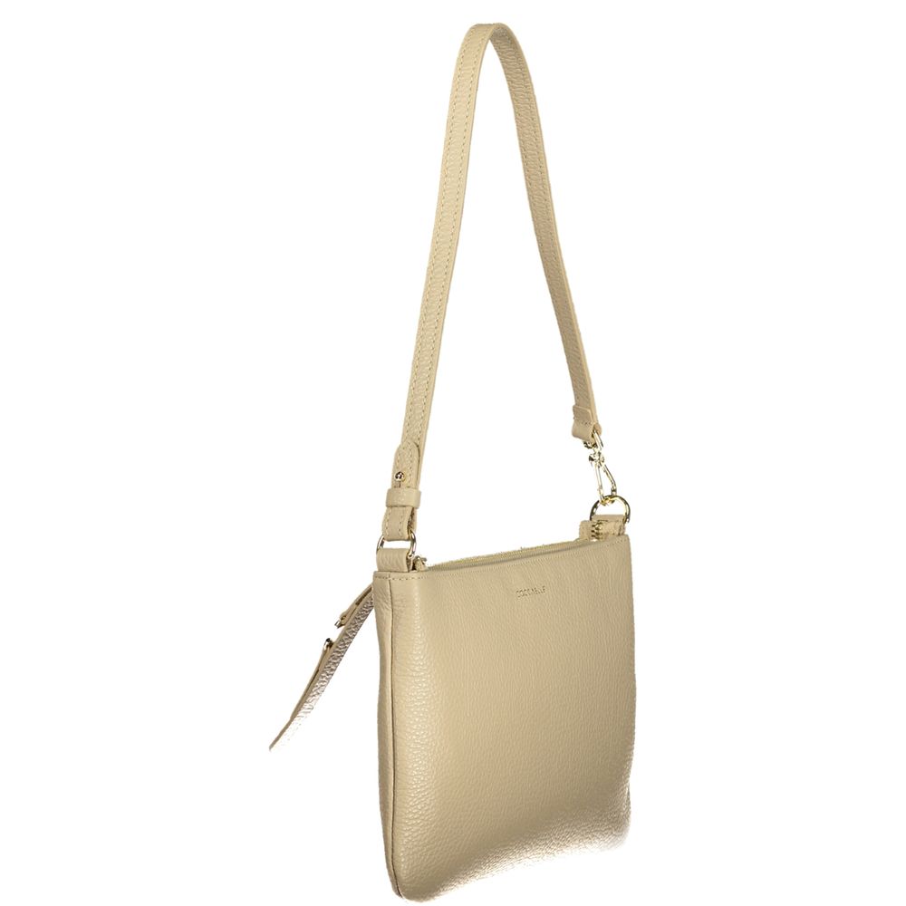 Sac à main femme Coccinelle en cuir beige
