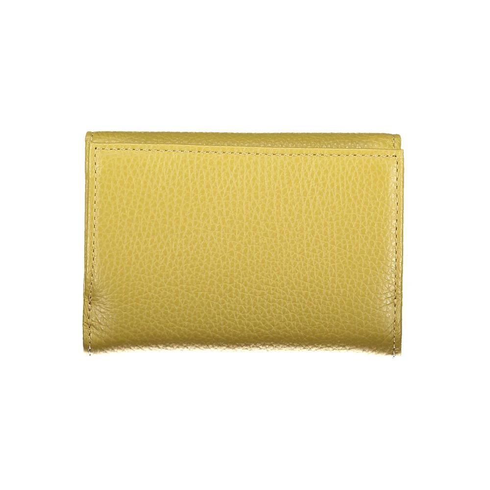 Portefeuille Femme Coccinelle Verde Pelle