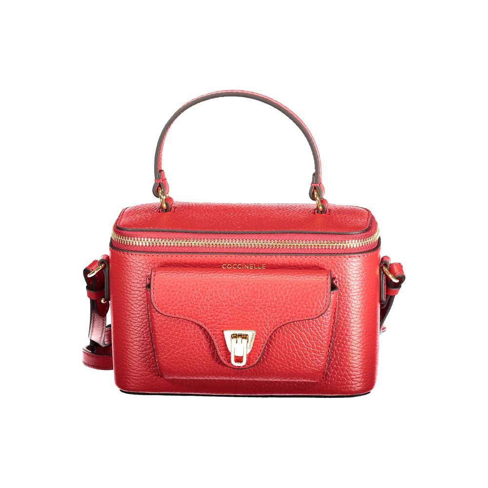 Sac à main femme en cuir Coccinelle Rosso