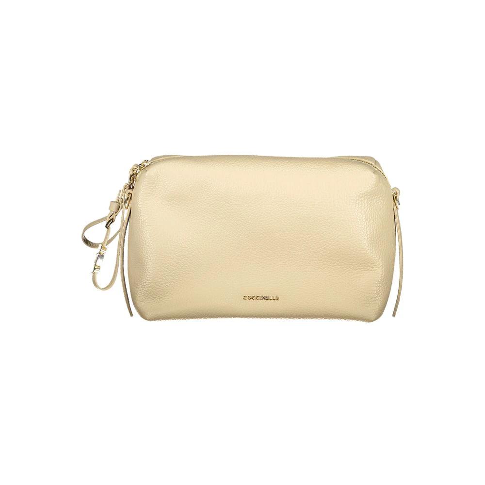Sac à main femme Coccinelle en cuir beige