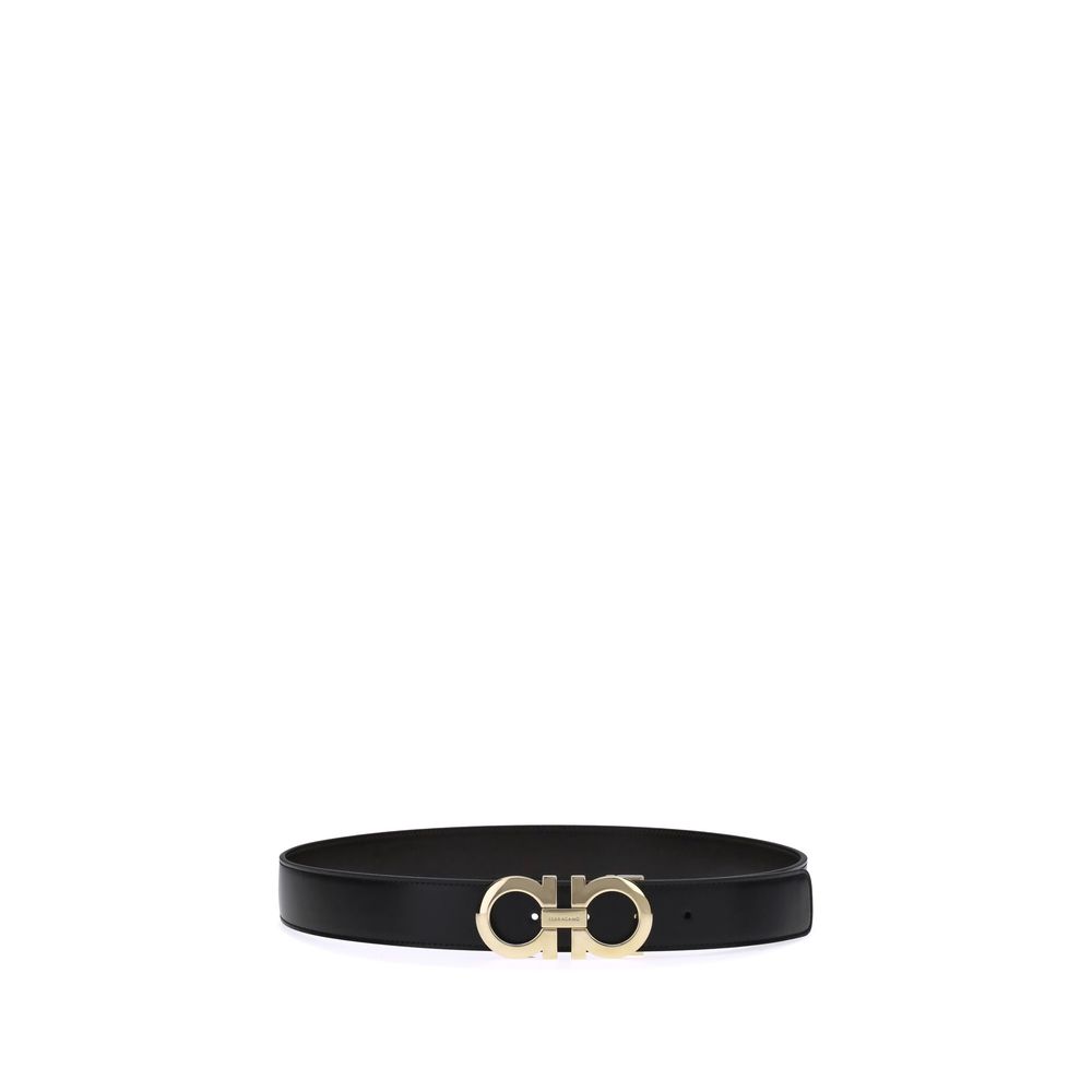 Ceinture Ferragamo Bos Taurus Regular en cuir de veau noir