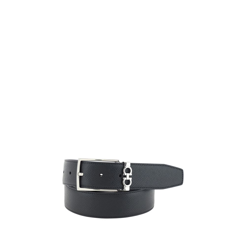 Ceinture Ferragamo Bos Taurus Regular en cuir de veau noir