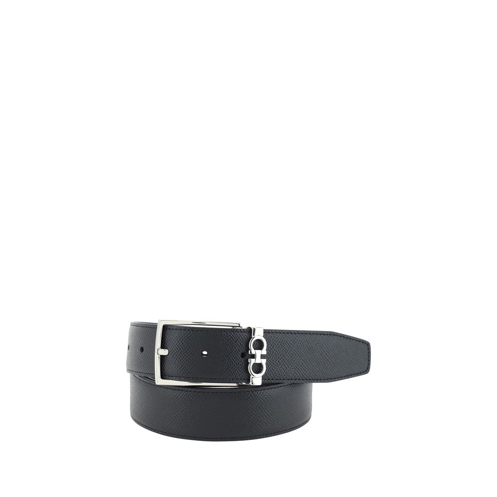 Ceinture Ferragamo Bos Taurus Regular en cuir de veau noir
