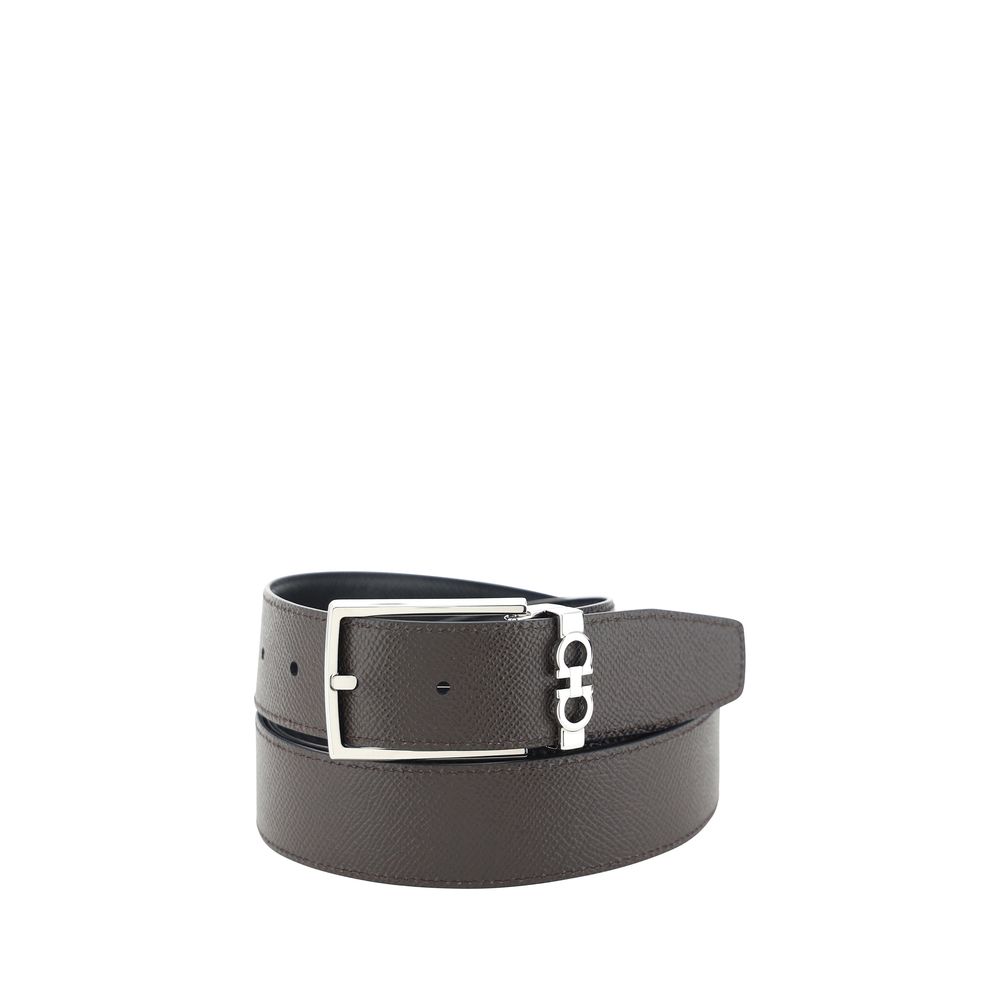 Ceinture Ferragamo Bos Taurus Regular en cuir de veau noir