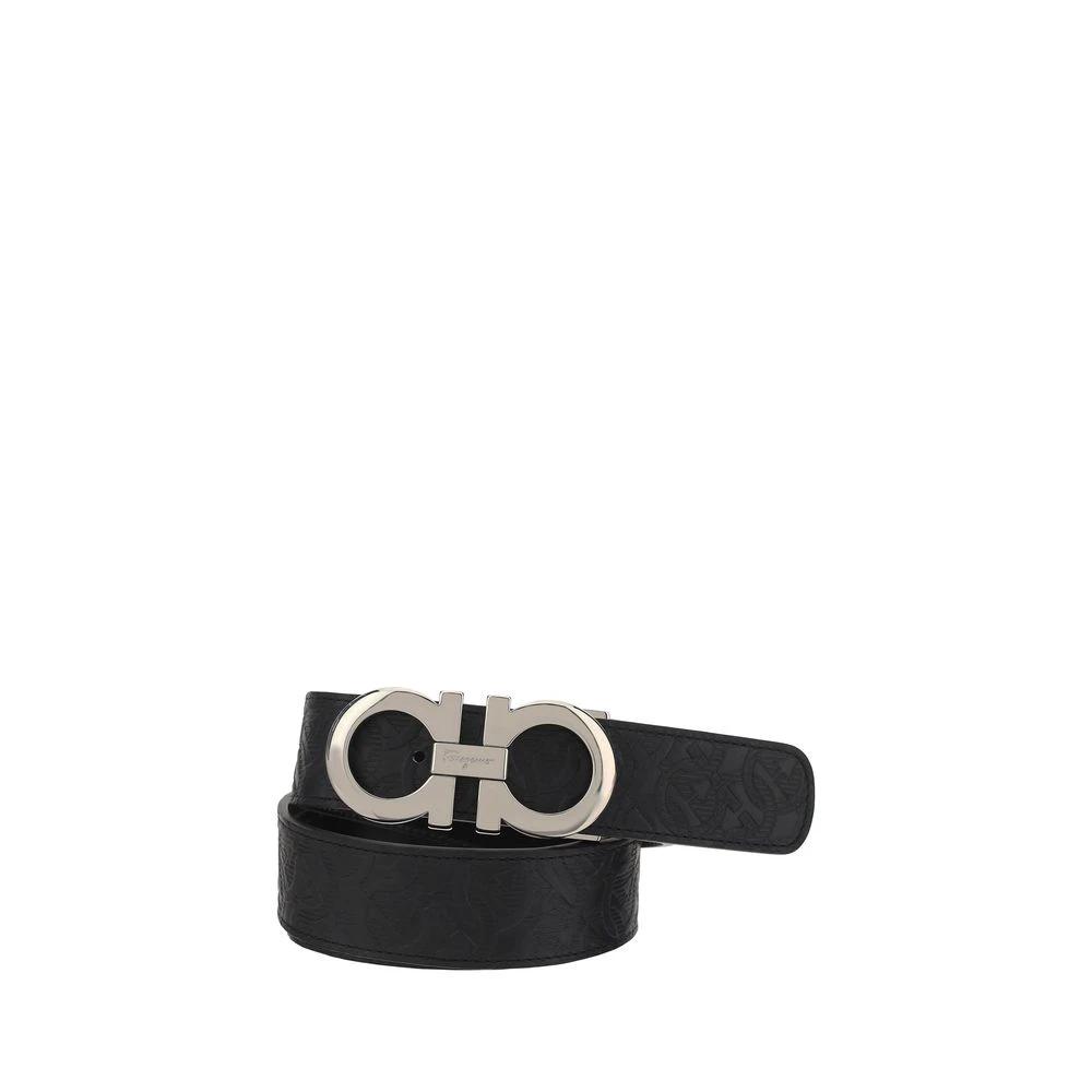 Ceinture Ferragamo Bos Taurus Regular en cuir de veau noir