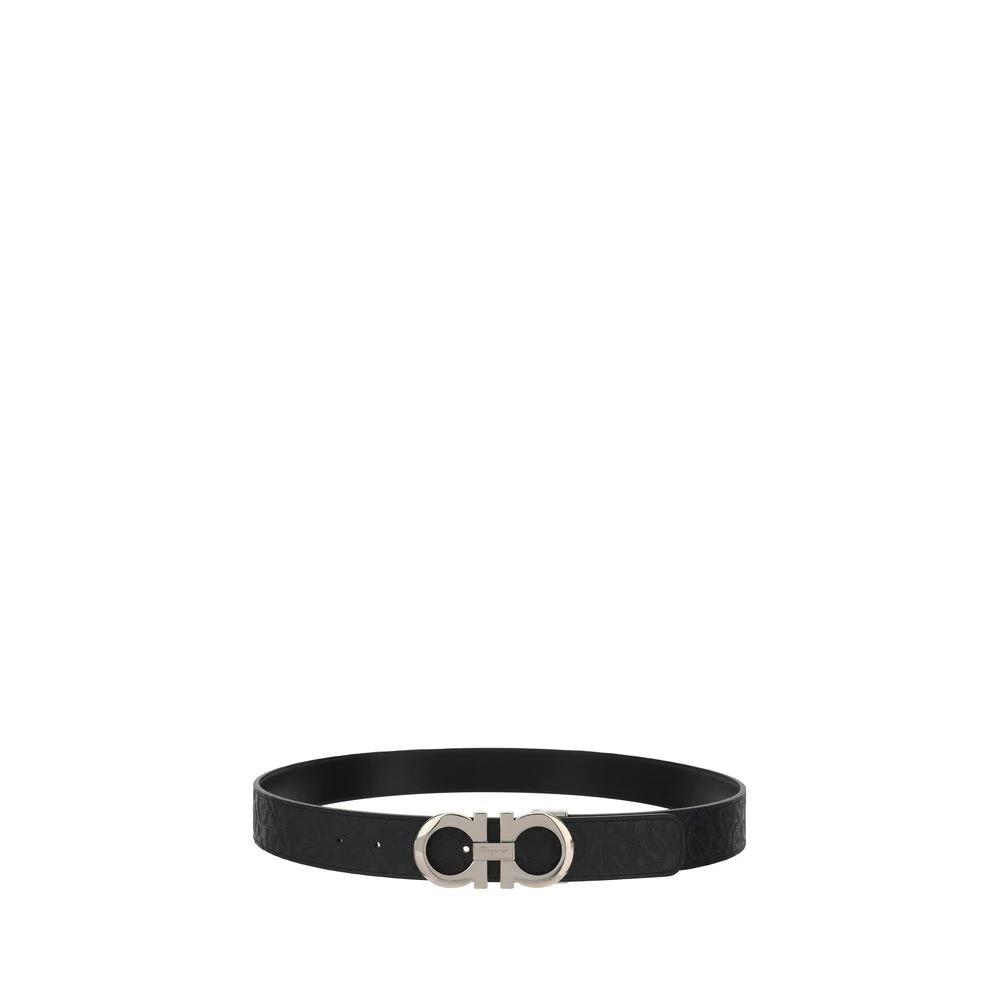 Ceinture Ferragamo Bos Taurus Regular en cuir de veau noir