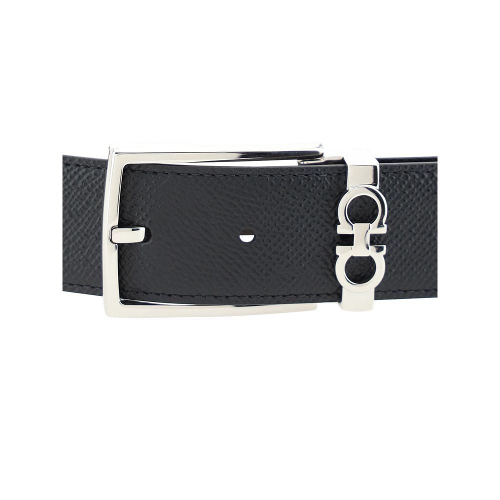 Ceinture Ferragamo Bos Taurus Regular en cuir de veau noir