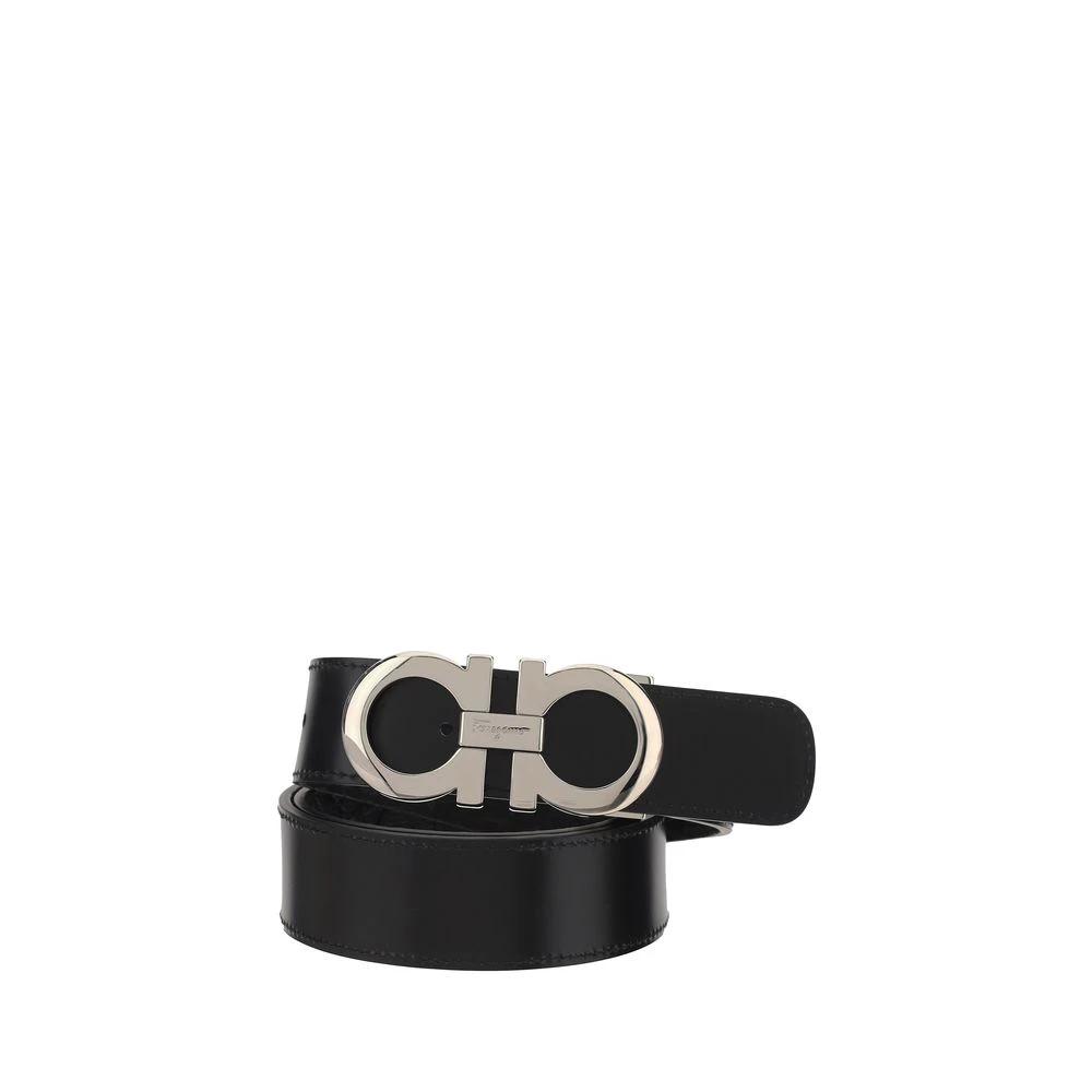 Ceinture Ferragamo Bos Taurus Regular en cuir de veau noir
