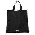 Sac cabas noir en tissu pour homme – Sac à main logo MSGM