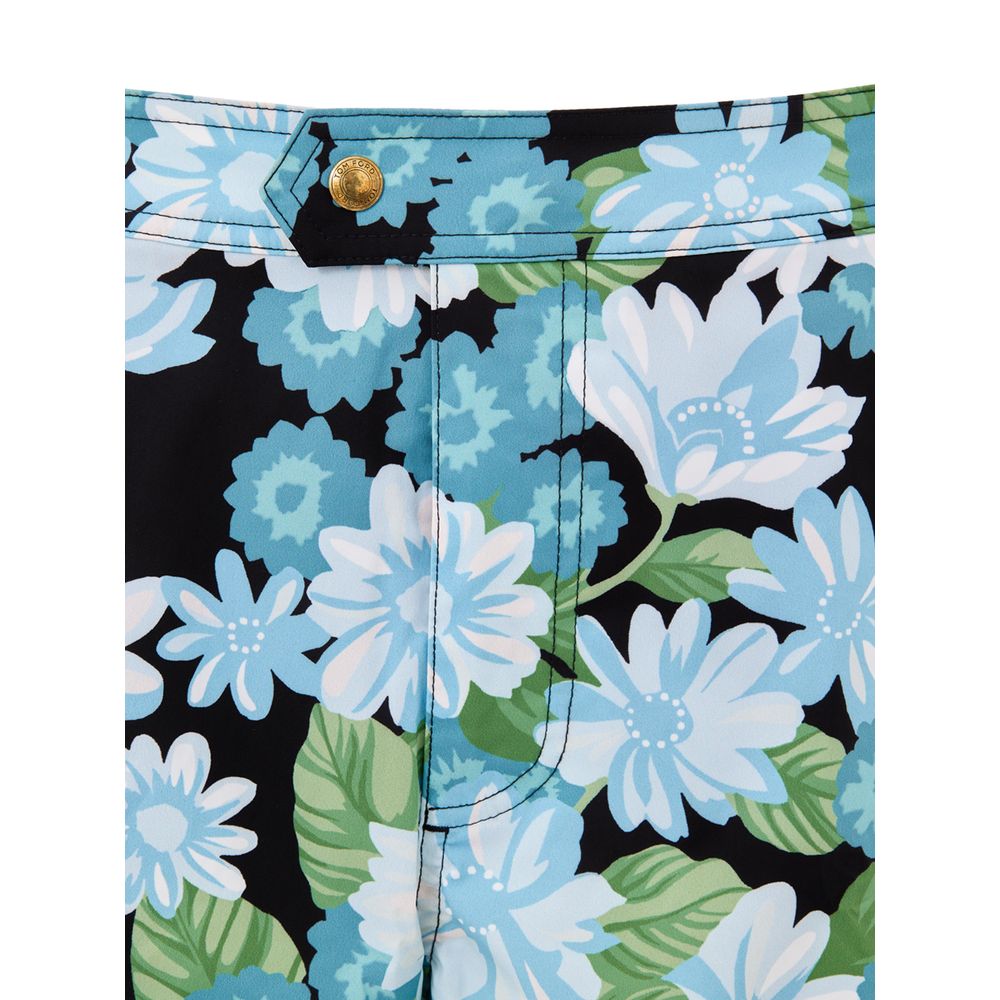 Short de bain bleu en polyamide Tom Ford