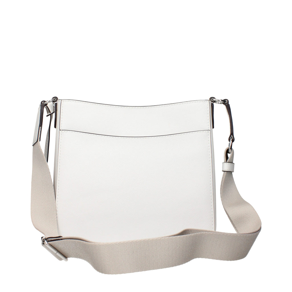 Sac bandoulière en cuir blanc Michael Kors