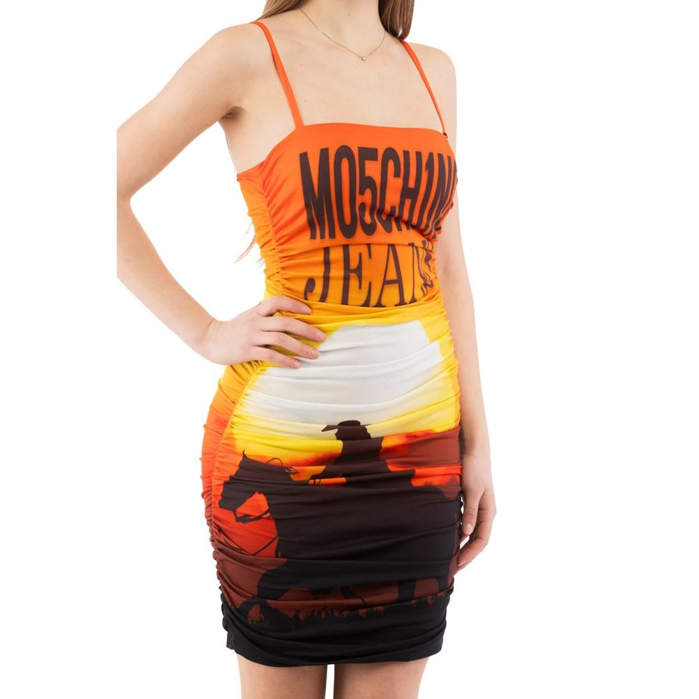 Moschino Multicolor Cotton Casual Dress