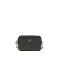 Sac bandoulière Prada Bos Taurus en cuir de veau noir