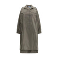 Prada Bicolor Silk Casual Dress