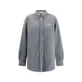 Chemise grise en polyester Miu Miu