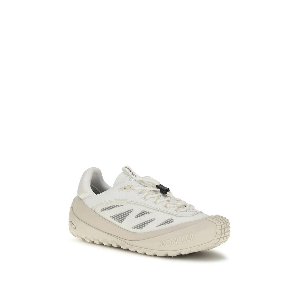 Baskets de sport Moncler Bos Taurus en cuir de veau blanc