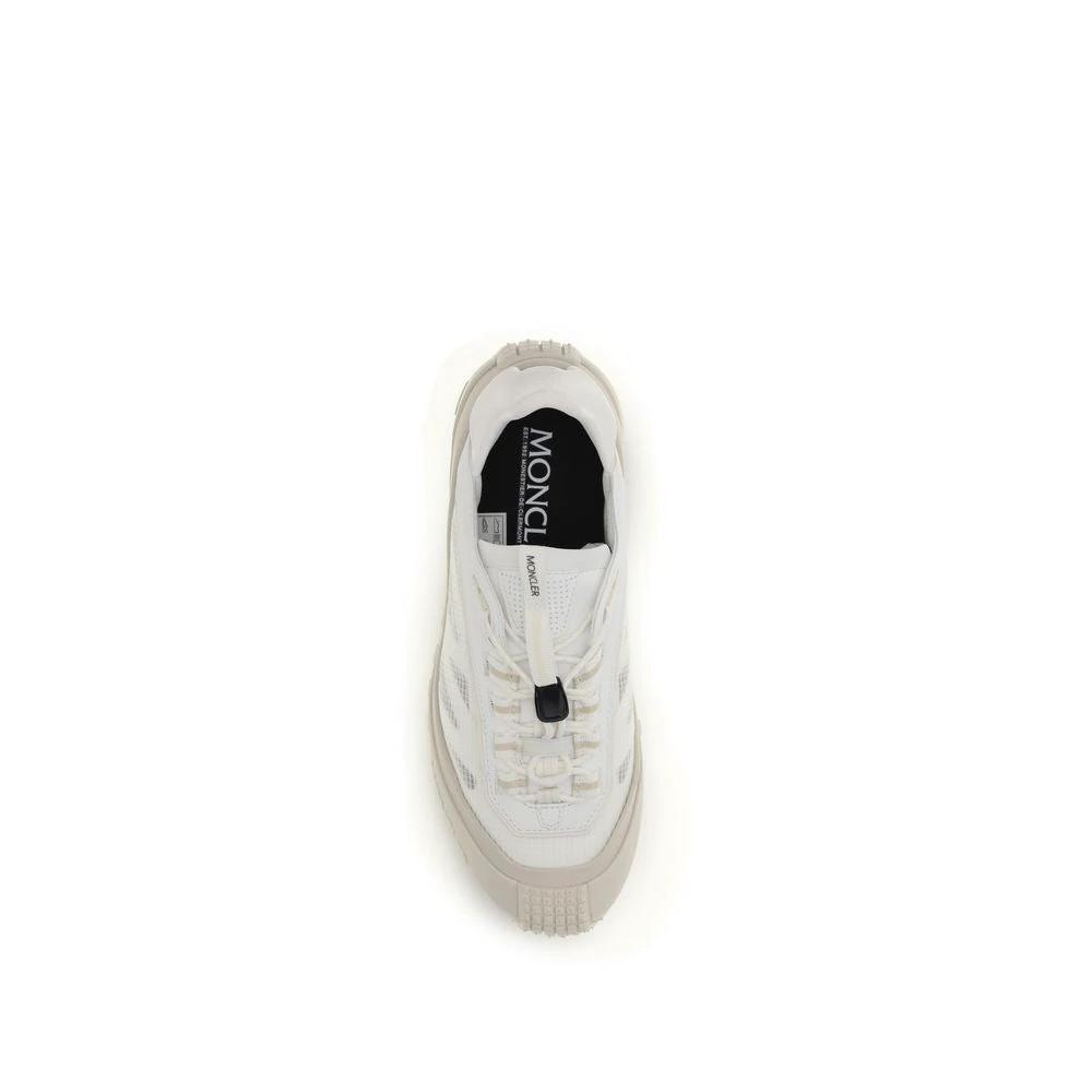 Baskets de sport Moncler Bos Taurus en cuir de veau blanc