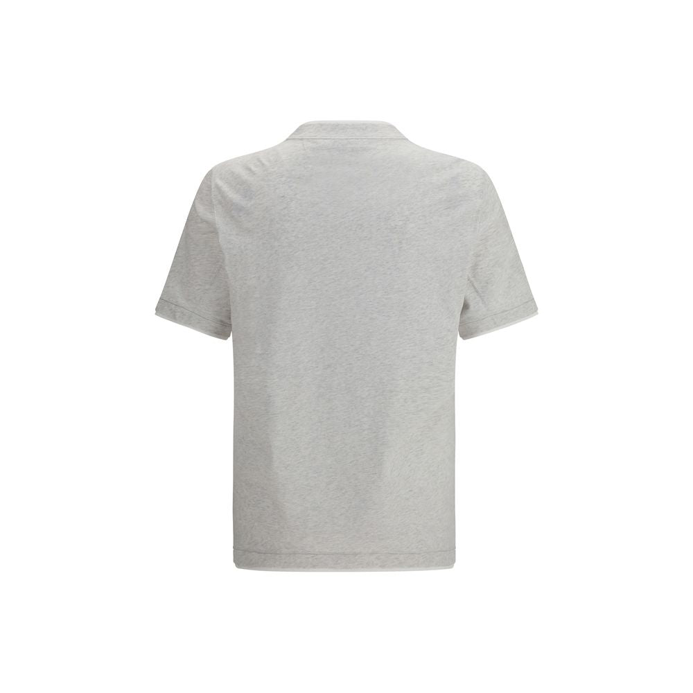 Brunello Cucinelli Gray Cotton T-Shirt