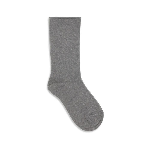 Chaussettes en soie grise Brunello Cucinelli