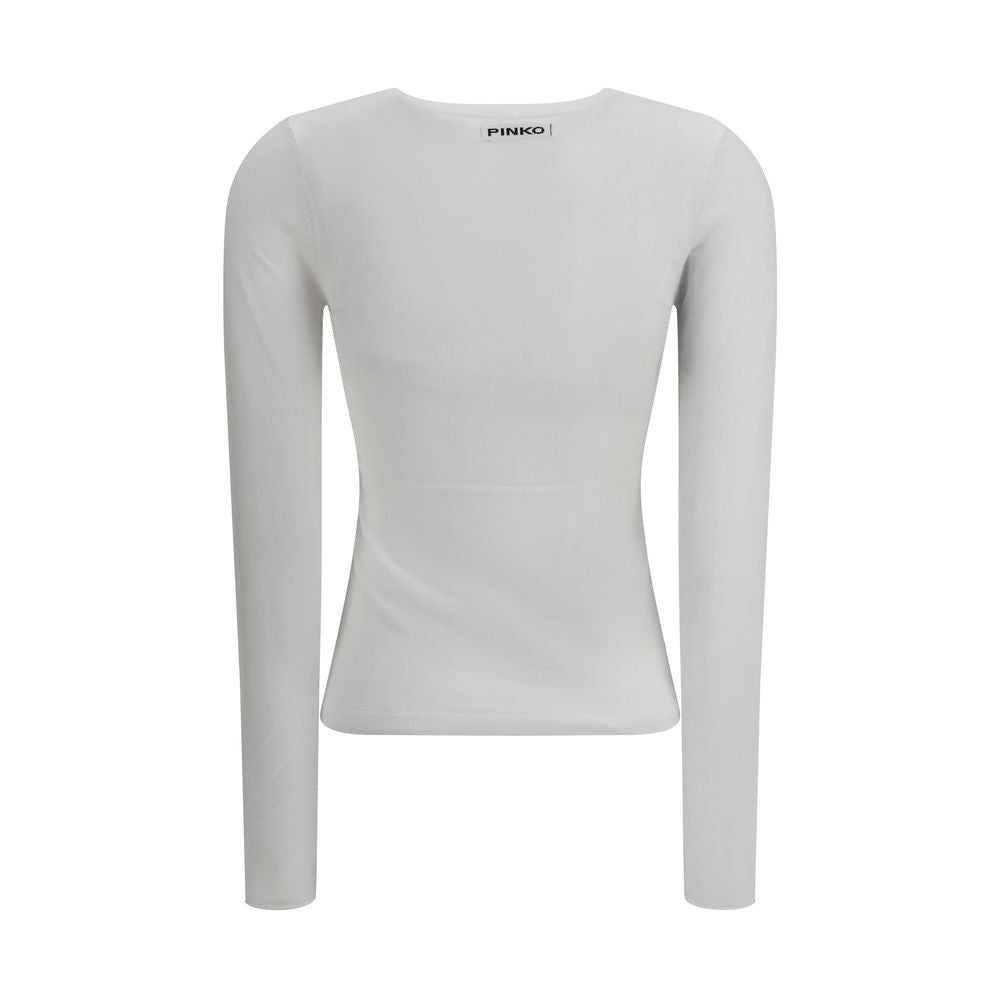 PINKO White Viscose Sweatshirt