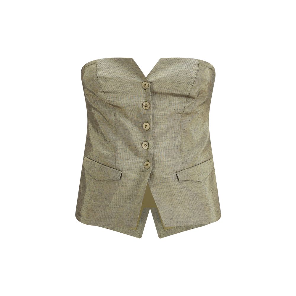 Forte_Forte Gold Cotton Top