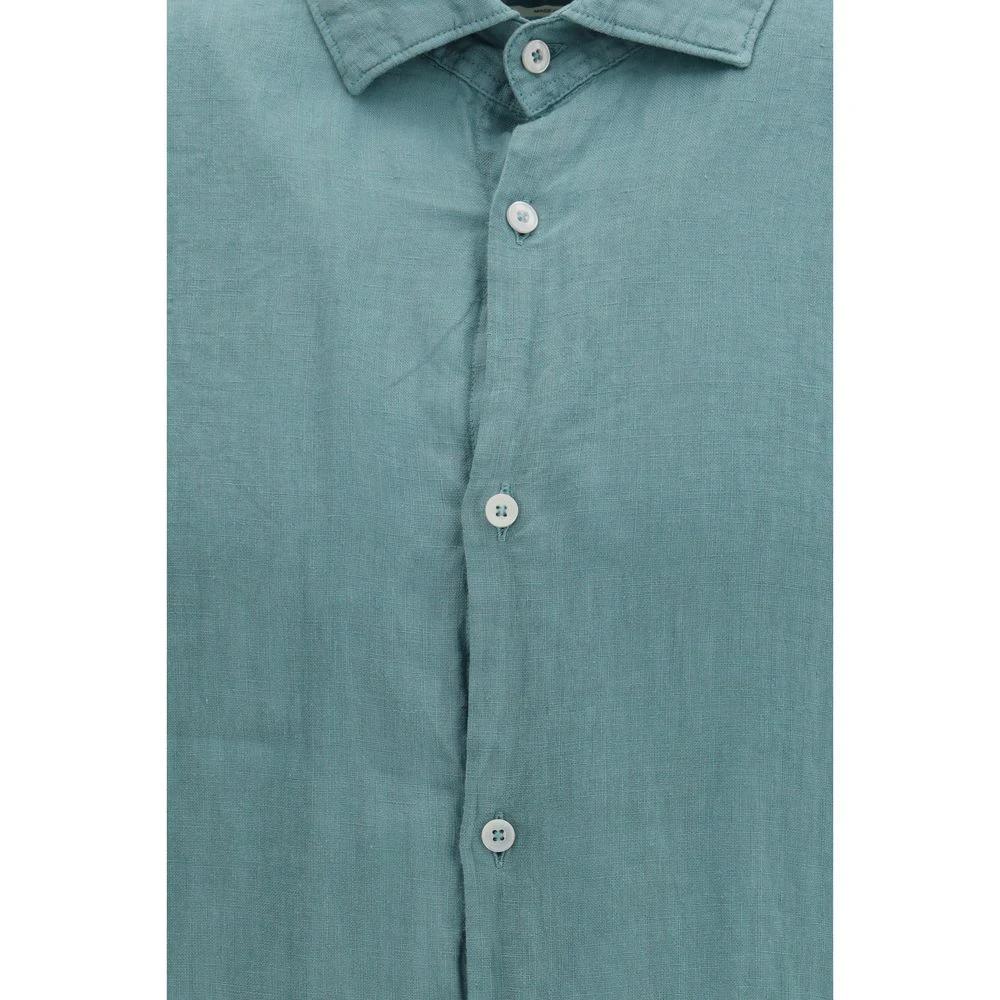 Chemise en lin bicolore Brooksfield