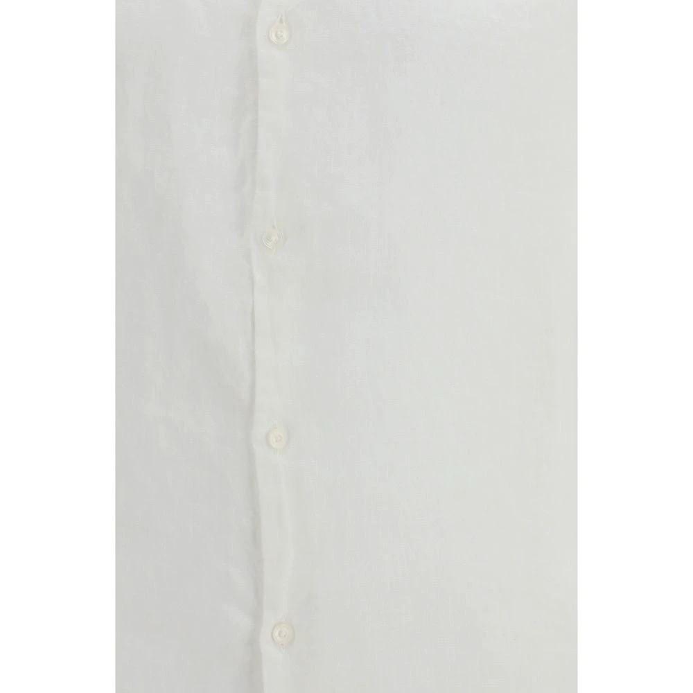 Brooksfield White Linen Dress Shirt