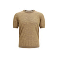 T-shirt Brooksfield en lin beige