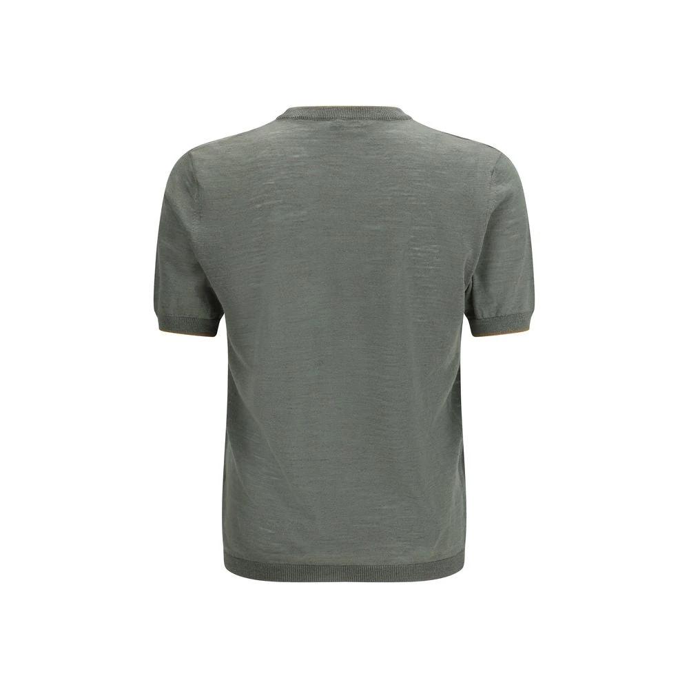 T-shirt bicolore en lin Brooksfield