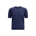 T-shirt à manches courtes Brooksfield en lin bleu