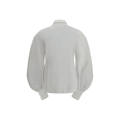 Brunello Cucinelli Chemisier en coton blanc