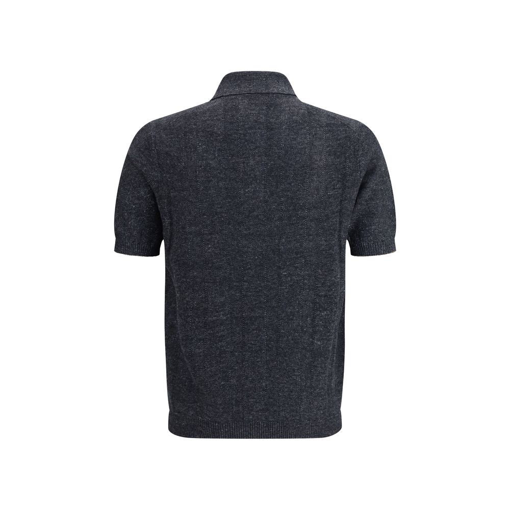 Sweat-shirt en coton gris Brunello Cucinelli