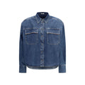 Chemise en jean bleue Brunello Cucinelli
