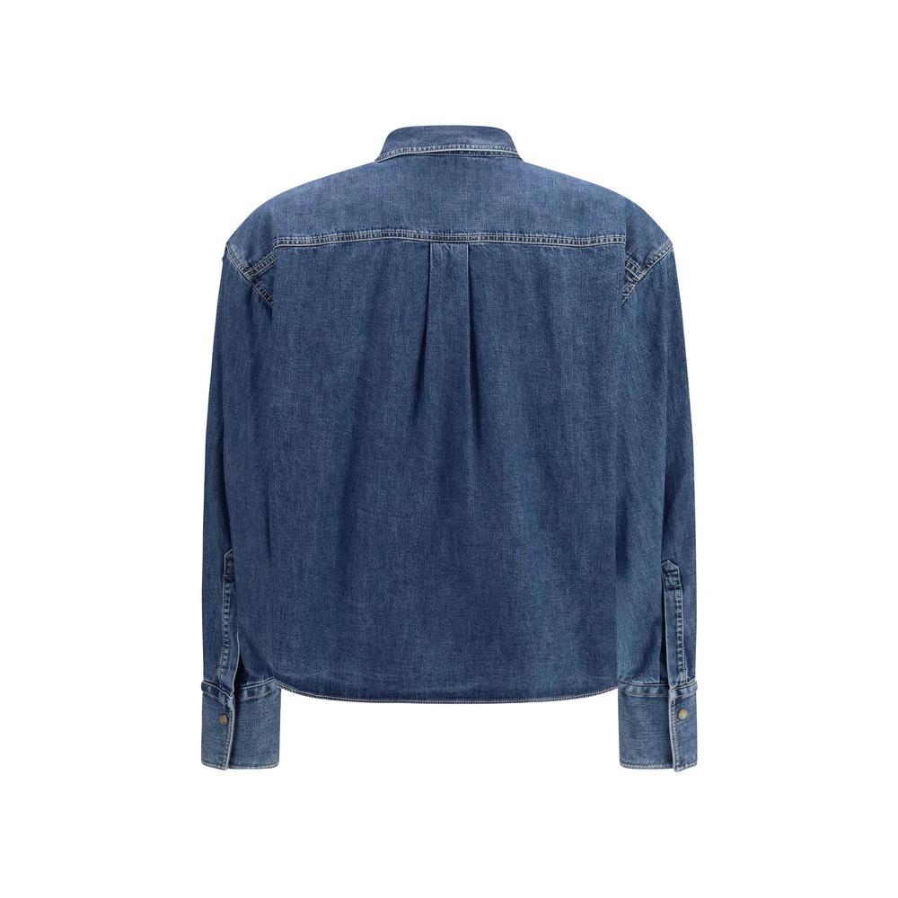 Chemise en jean bleue Brunello Cucinelli