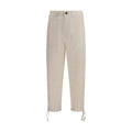 Brunello Cucinelli Pantalon décontracté en lin beige