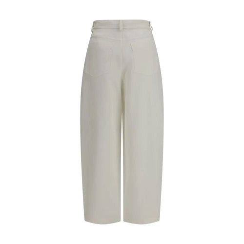 Brunello Cucinelli Beige Silk Casual Pants