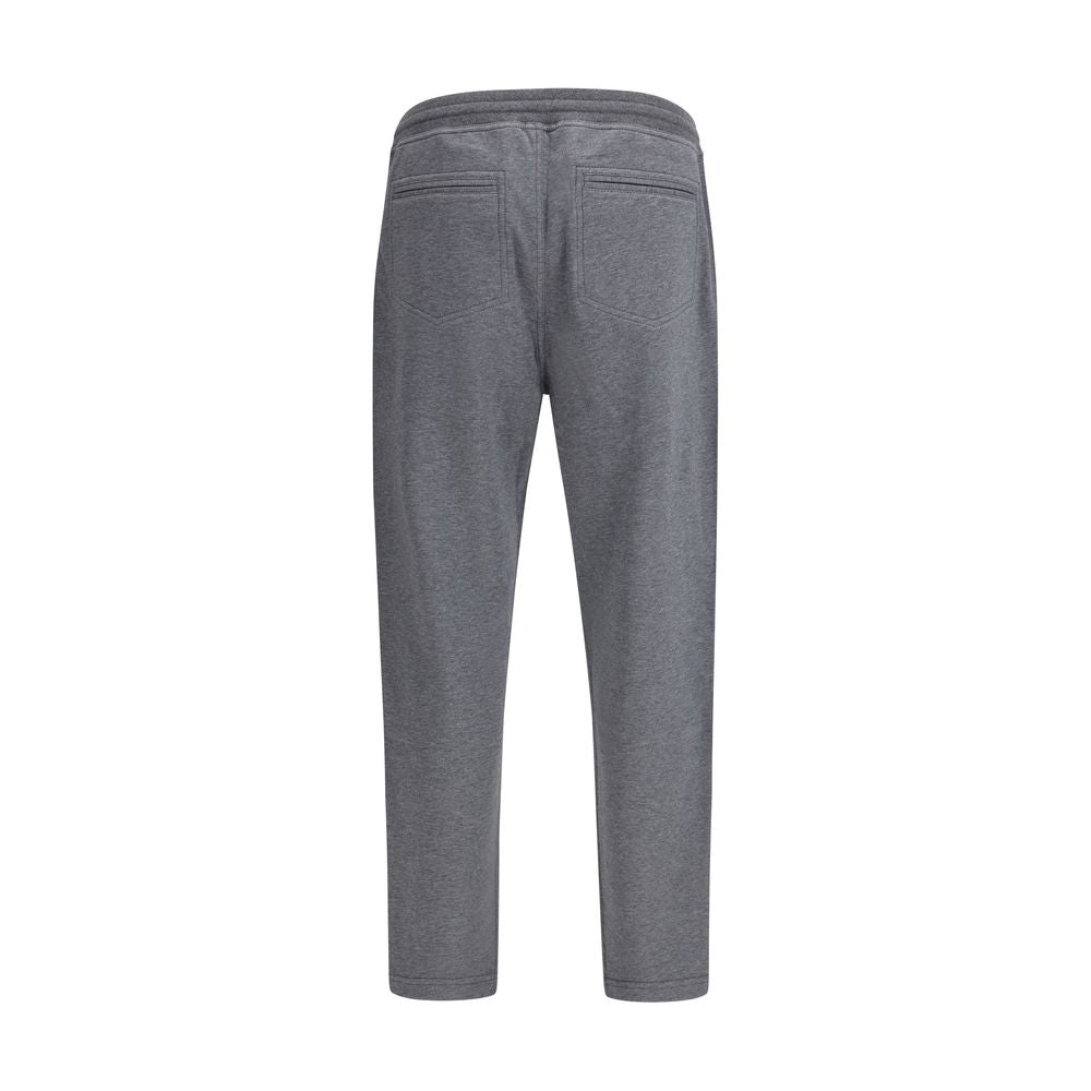 Pantalon de jogging en coton gris Brunello Cucinelli (pantalon de sport)