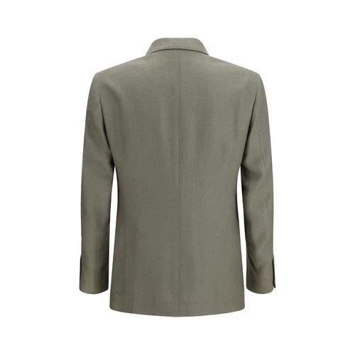 Brunello Cucinelli Manteau en soie bicolore