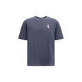 T-shirt en coton bleu Maison Kitsuné