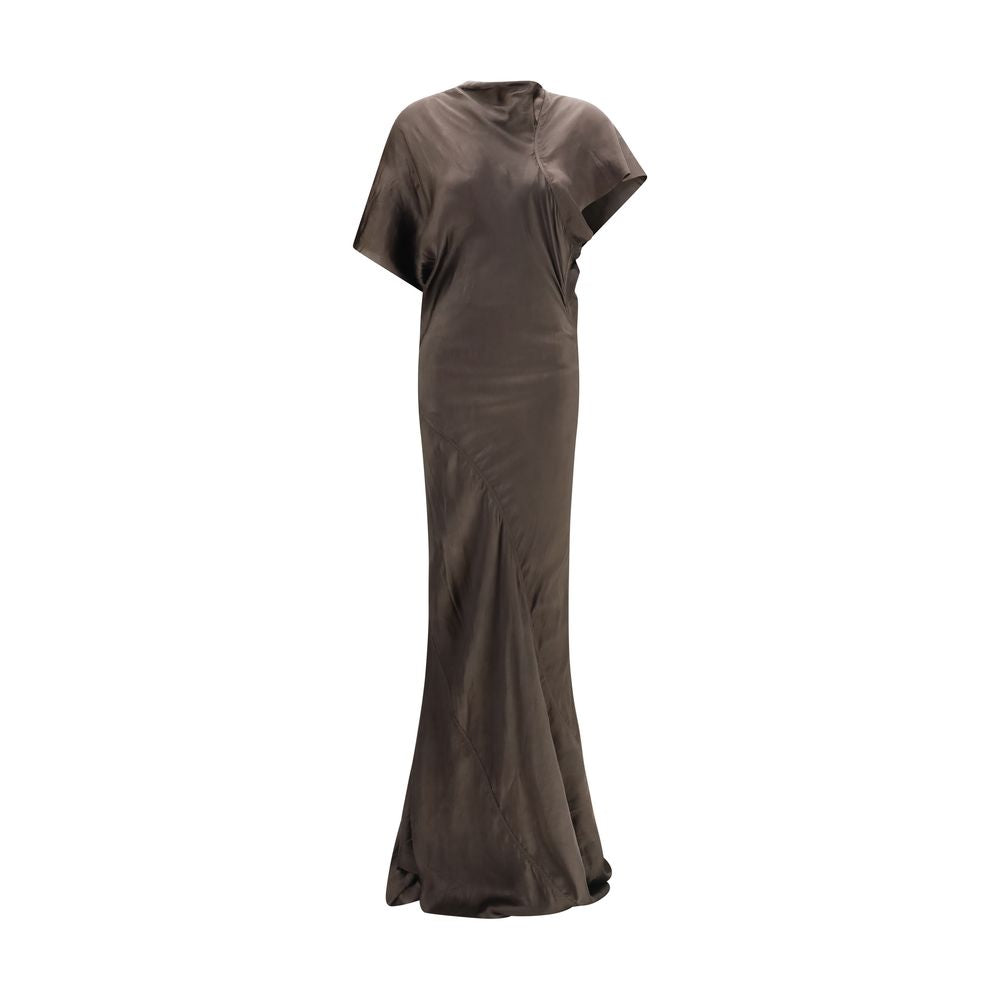 Rick Owens Brown Copper Long Dress