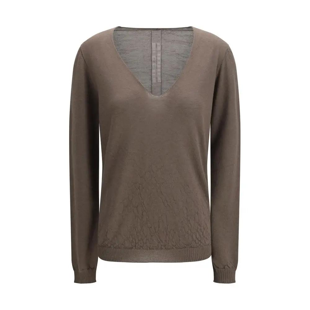 Rick Owens Gray Wool Oves Aries Sweatshirt