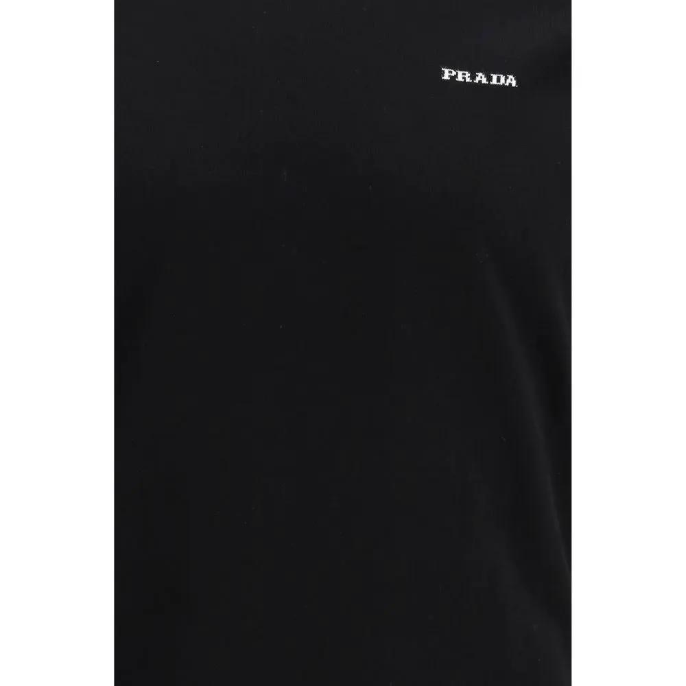 Prada Black Cotton T-Shirt